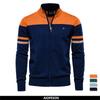 2023 New Autumn and Winter 100% Cotton Mens Zipper Cardigan Casual Patchwork Fashion Youth Knitted Sweaters for Men