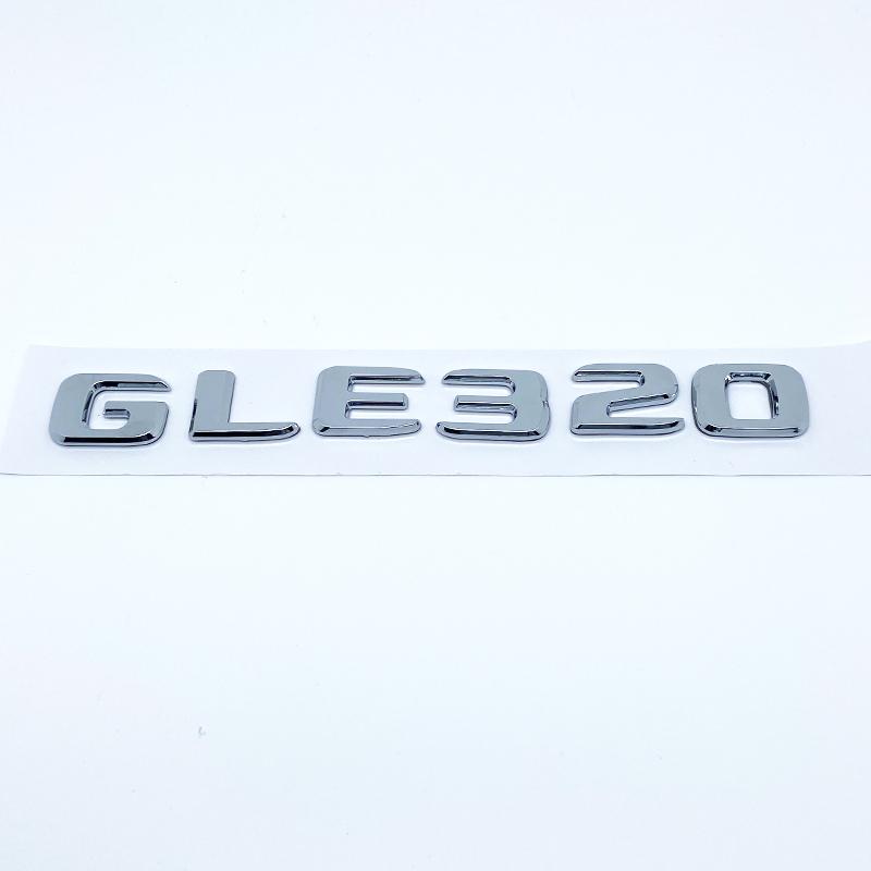 Letters Emblem Badge for Mercedes Benz GLE250d GLE300d GLE350d GLE400 GLE450 4Matic Car Styling Trunk Nameplate Sticker