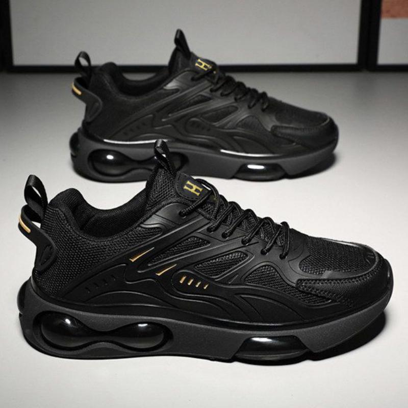 Новые модные мужские кроссовки Four Seasons с толстой подошвой для студентов и мальчиков, трендовые кроссовки с мягкой подошвой, дышащие, повседневные кроссовки для бега