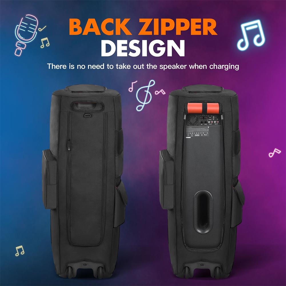 Portable Speaker Dust Case Zipper Closure Padded Speaker Protective Cover Double-Sided Speaker Storage Bag for JBL PARTYBOX 1000