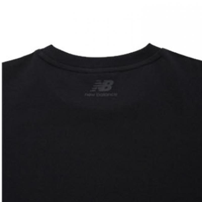 New Balance Футболка Half Club Nbned32743 Bk Nbsc с большой графикой, унисекс, с коротким рукавом