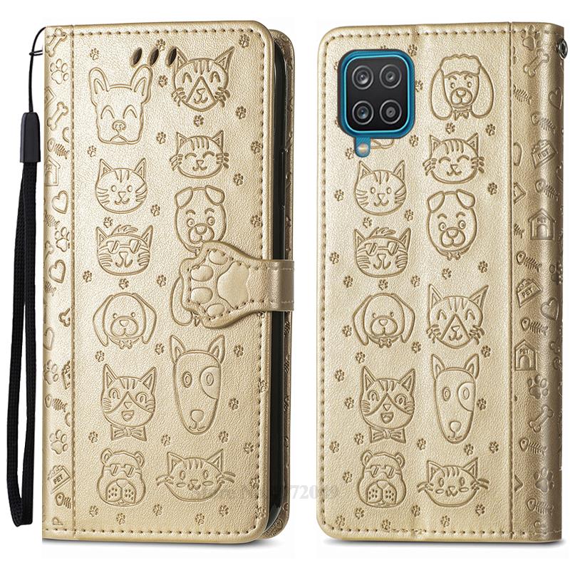 SamsungA12 чехол для Samsung Galaxy A12 кожаный чехол-кошелек для телефона Samsung A12 A 12 защитный чехол Coque Fundas