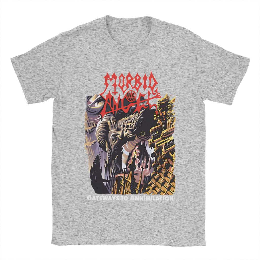 Death Metal Band T Shirts for Men 100 Cotton Funny TShirt Round Collar Tee Shirt Short Sleeve Clothes Gift Idea