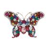 Винтажная роскошная женская мужская хрустальная бабочка преувеличенная брошь великолепный значок в виде насекомого со стразами