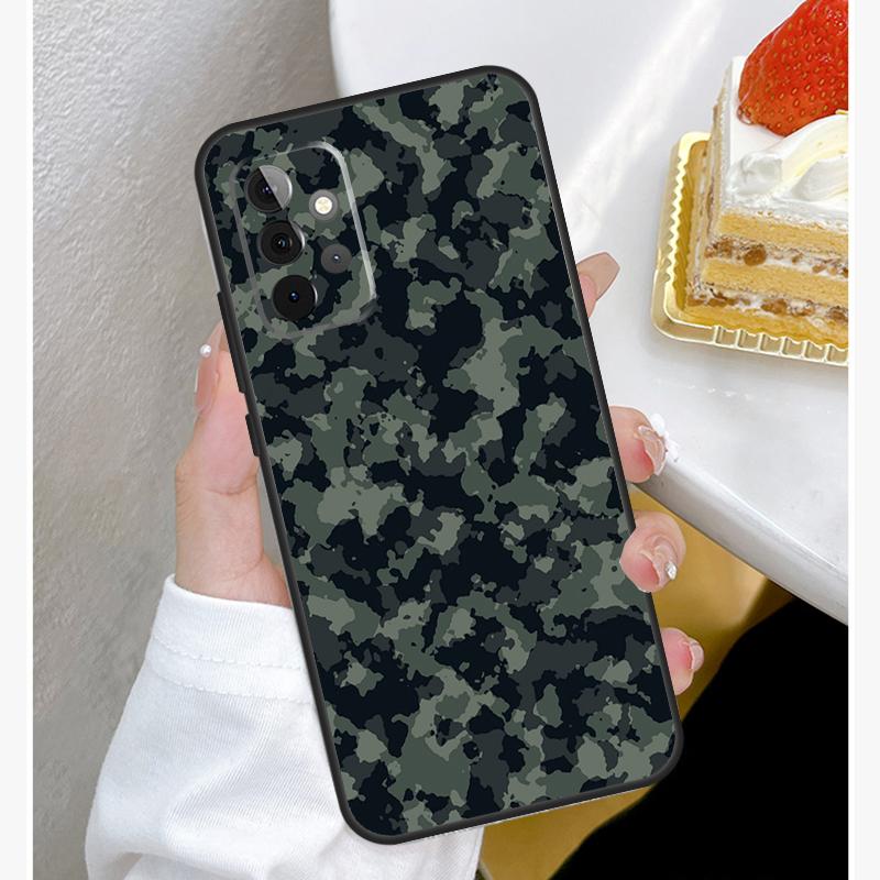 Чехол с камуфляжным узором в стиле милитари для Samsung Galaxy A15 A25 A35 A55 A51 A71 A12 A32 A52 A13 A33 A53 A14 A34 A54, чехол