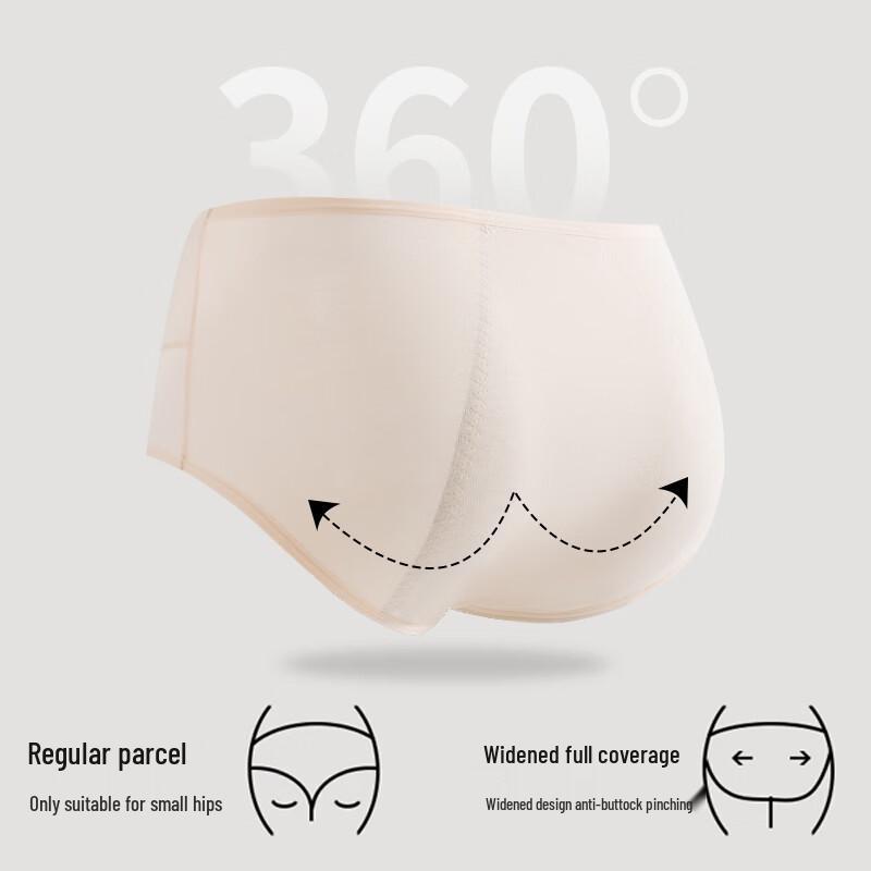 LangSha Women's High-Waist Period Underwear 3-Pack