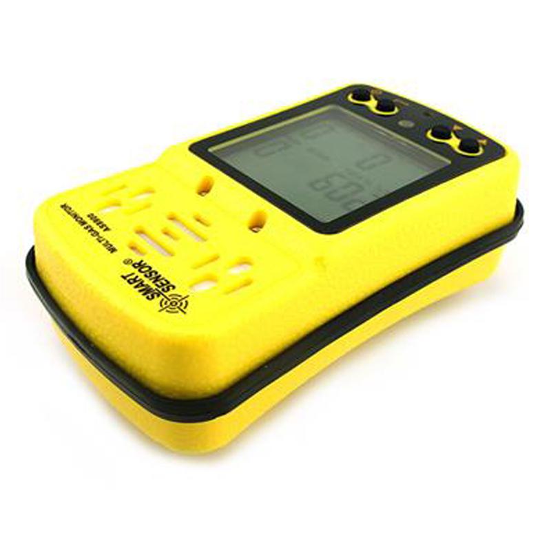 SMART SENSOR AS8900 Многофункциональный портативный детектор газа-монитор 4 в 1 O2 H2S CO Горючий газ Кислород Сероводород Угарный газ