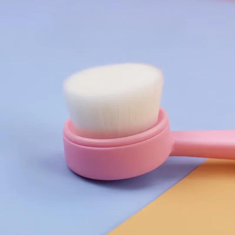 Щетка для очищения лица с мягкой щетиной, ручная, с длинной ручкой, с плоским дном, стоячая, глубокая щетка для очищения лица Limpieza Facial Skincare