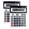 TOSSOW Set of with Rounding Office Desktop Large LCD Solar Set 12-Digit Calculator, 2, Large, Stylish, Bookkeeping, Button, Calculator, Portable,