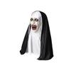 Horror Nun Latex Mask Halloween Haunted House Party Costume Cosplay Accessories