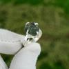 Натуральный аквамарин Камень-заявление Синее кольцо Размер 6,75 Серебро 925 пробы