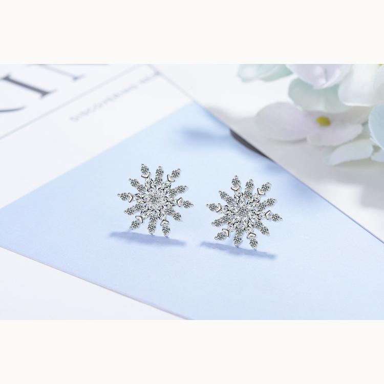 Роскошные снежинки, 1 пара блестящих сережек-гвоздиков из циркония для женщин, винтажные свадебные украшения, стильный и элегантный модный подарок для девушки
