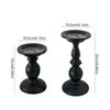 Black Vintage Candlestick Retro Candle Stand Candle Containers Candle Cup  Banquet Dinning Table