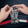 VEVOR Battery Cable Lug Crimping Tool, 10-1/0AWG with Cable Cutter and 48PCS Copper Ring Terminals