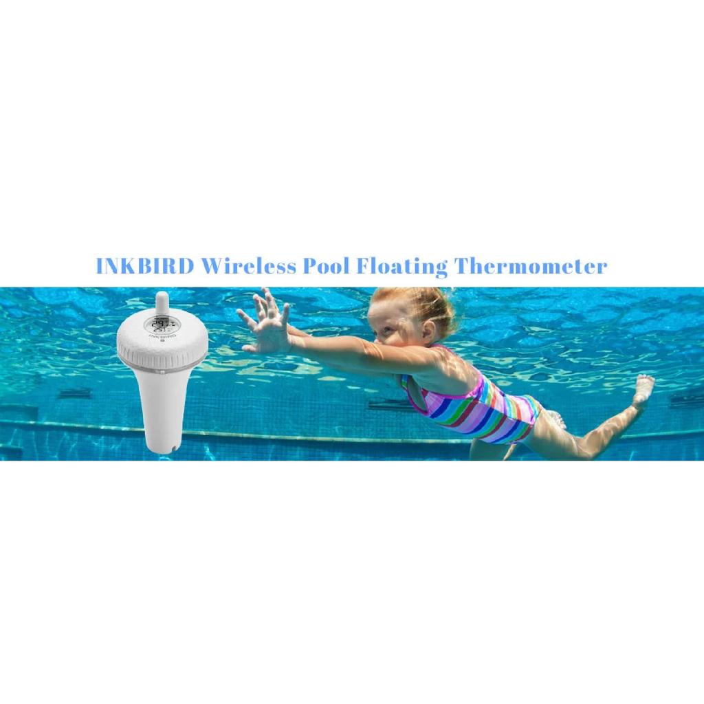 INKBIRD IBS-P01R Wireless Pool Thermometer IPX7 Waterproof Floating Thermometer for Swimming Pool,Baby baths,Aquariums,Fish Pond