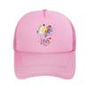 Love Who You Are Colorful Watercolor Heart Art Mesh Baseball Cap Casual Hat Outdoor  For Womens Unisex FeUnisex