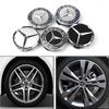 AABGU1 4PCS/set 75mm Car Wheel Center Hub Caps Cover  Decoration Accessories for Mercedes Benz B/C/E/S Class A Class C200L GLC GLK CLA
