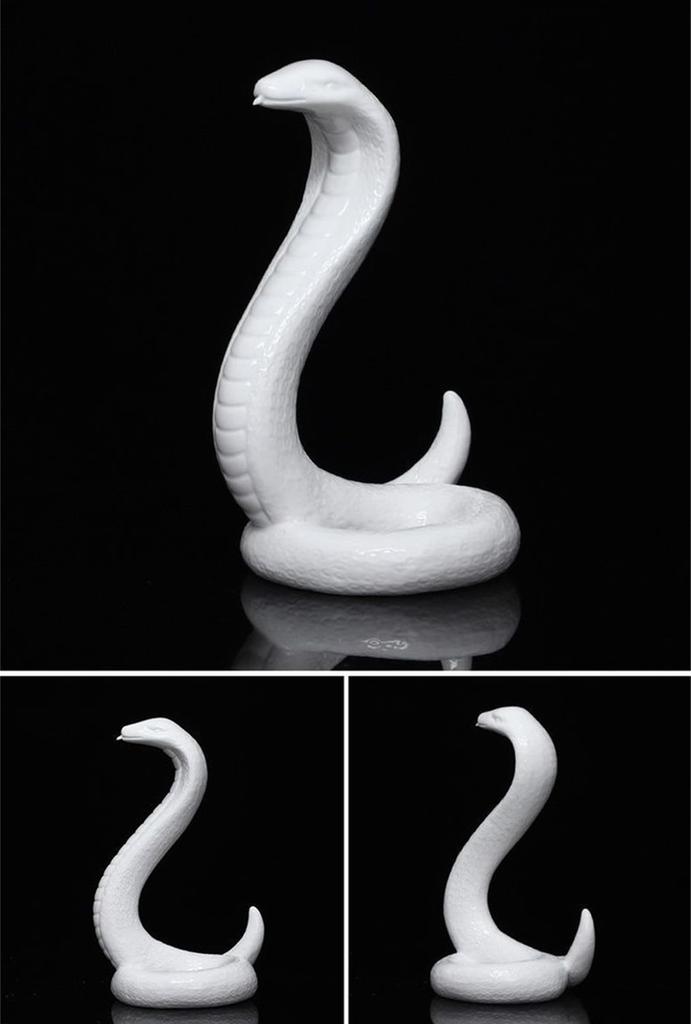 Zodiac Snake Figurine Snake 2025 White Snake Figurine Entrance Lucky Charm Snake Snake Improves Luck Feng Shui Goods Luck Inviting Money Good Luck