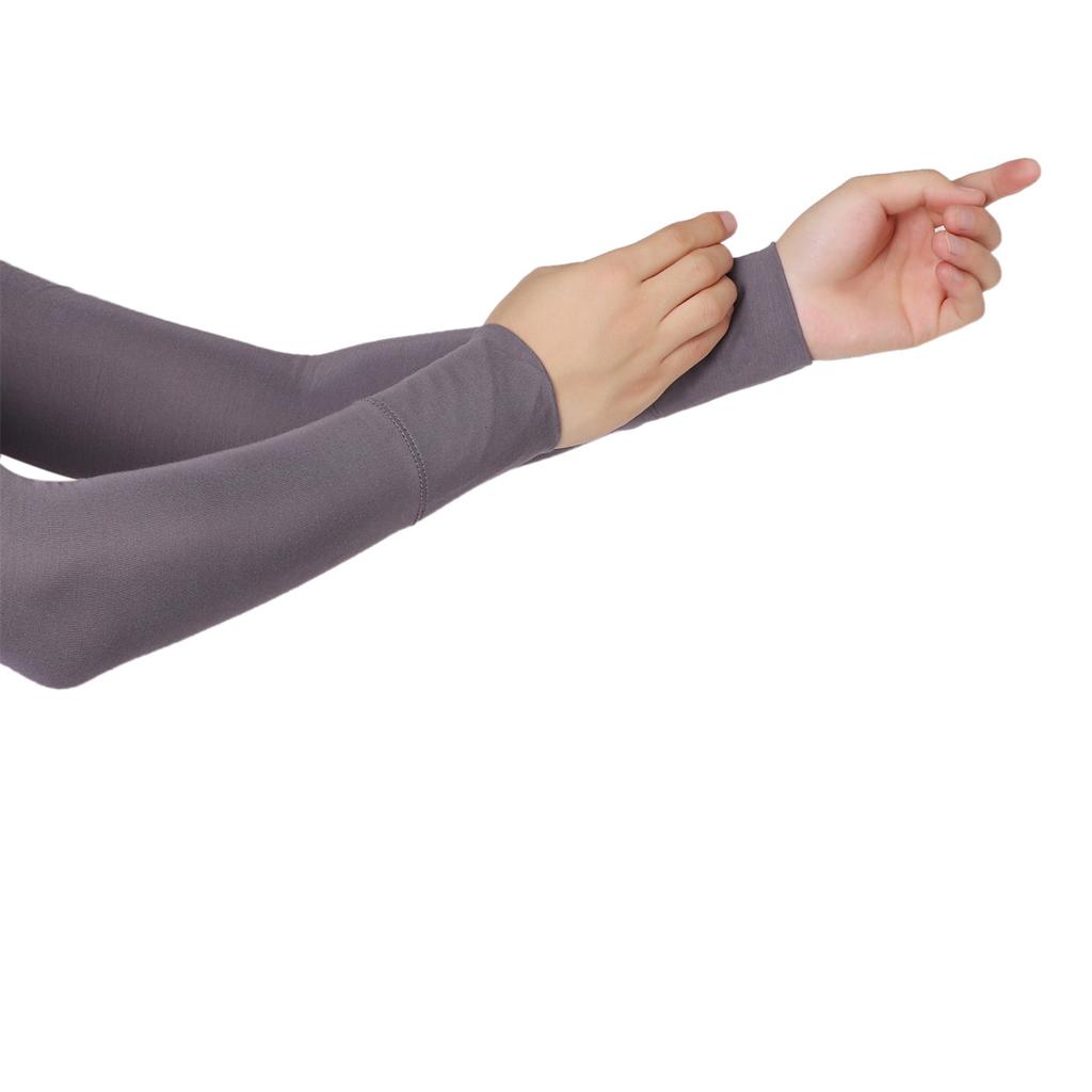Summer New Cool Modal Cotton Arm Warmers For Women Girls Soft Driving Sunscreen Long-Sleeved Outdoor Solid Color Riding Sleeves