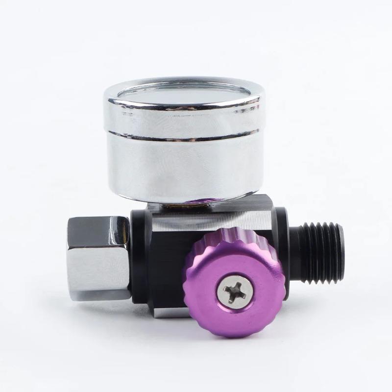 Adjustable Air Pressure Regulator Spray Pneumatic Gun Air Regulator Gauge, G1/4 Universal Interface, for Auto Paint Refinishing