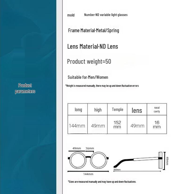 Солнцезащитные очки для рыбалки 2025 года, поляризационные, с регулируемым ND-фильтром от 2 до 400 (9 ступеней), защита от УФ-лучей