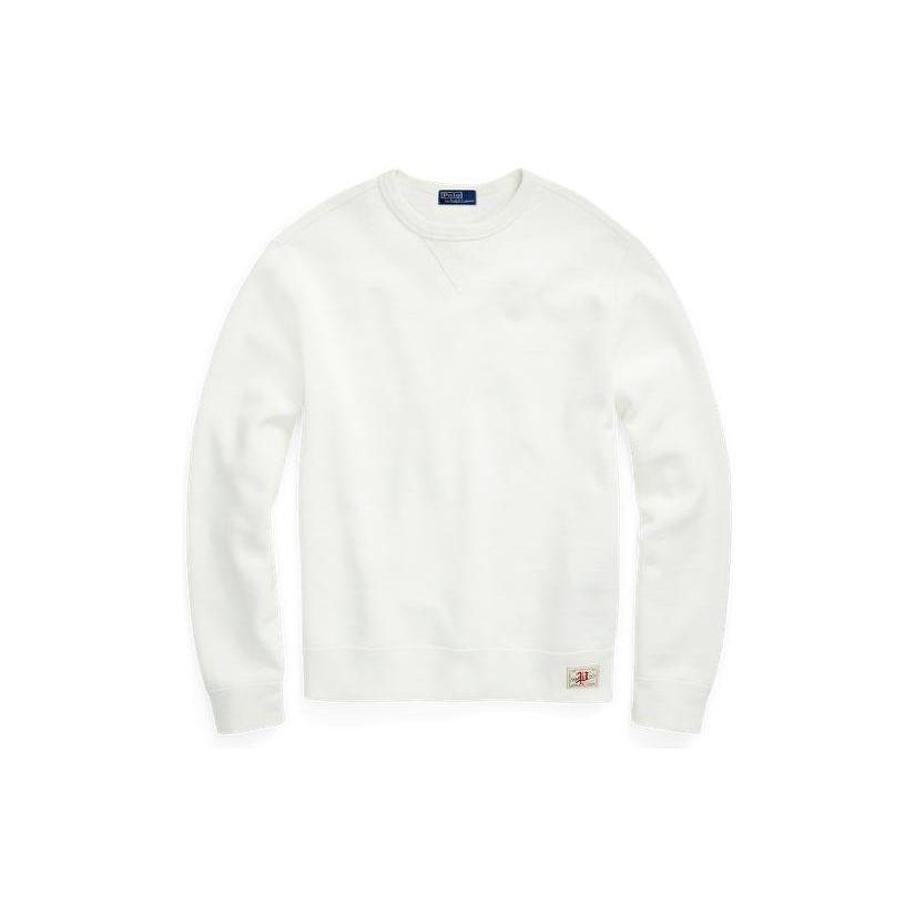 Polo Ralph Lauren Solid Color Crew Neck Pullover Long Sleeve Sweatshirt Men Sweatshirt White MNPOKNI16821627