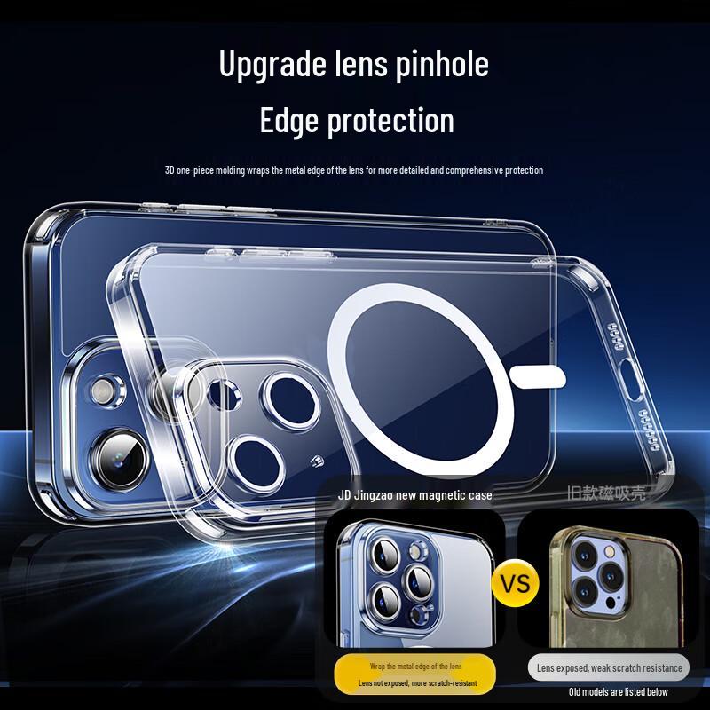 iPhone 15 Magsafe Magnetic Transparent Case (2-Pack)