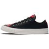 Chuck Taylor All Star Color Block Versatile Low Top Canvas Shoes Unisex Sneakers Black 561663C