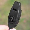 Multifunction 4 In 1 Safety Whistle Compass Thermometer Magnifier with