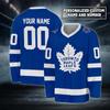 НОВЫЙ! Персонализированная хоккейная футболка Toronto Maple Leaf Подарок хоккейной команде Сделано фанатом
