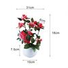 1 компл., искусственное растение в горшке, портативное, неувядающее, пластиковое, для домашнего декора, имитация цветка для свадьбы