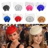 Шляпка-цветок Женская Винтажная Повязка на голову Сетчатые Ленты Фасцинатор Женский Макияж Выпускной