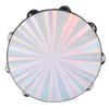 10in Hand Held Drum Double Row Jingles ABS Reflective Laser Tambourine Percussion