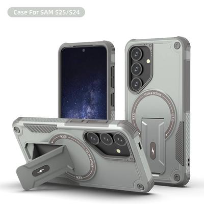 Чехол для Samsung Galaxy A56 A26 A26 A16 A06 A55 A35 A15 A54 A14 A05 5G 4G Магнитный Беспроводная зарядка С держателем Противоударный чехол