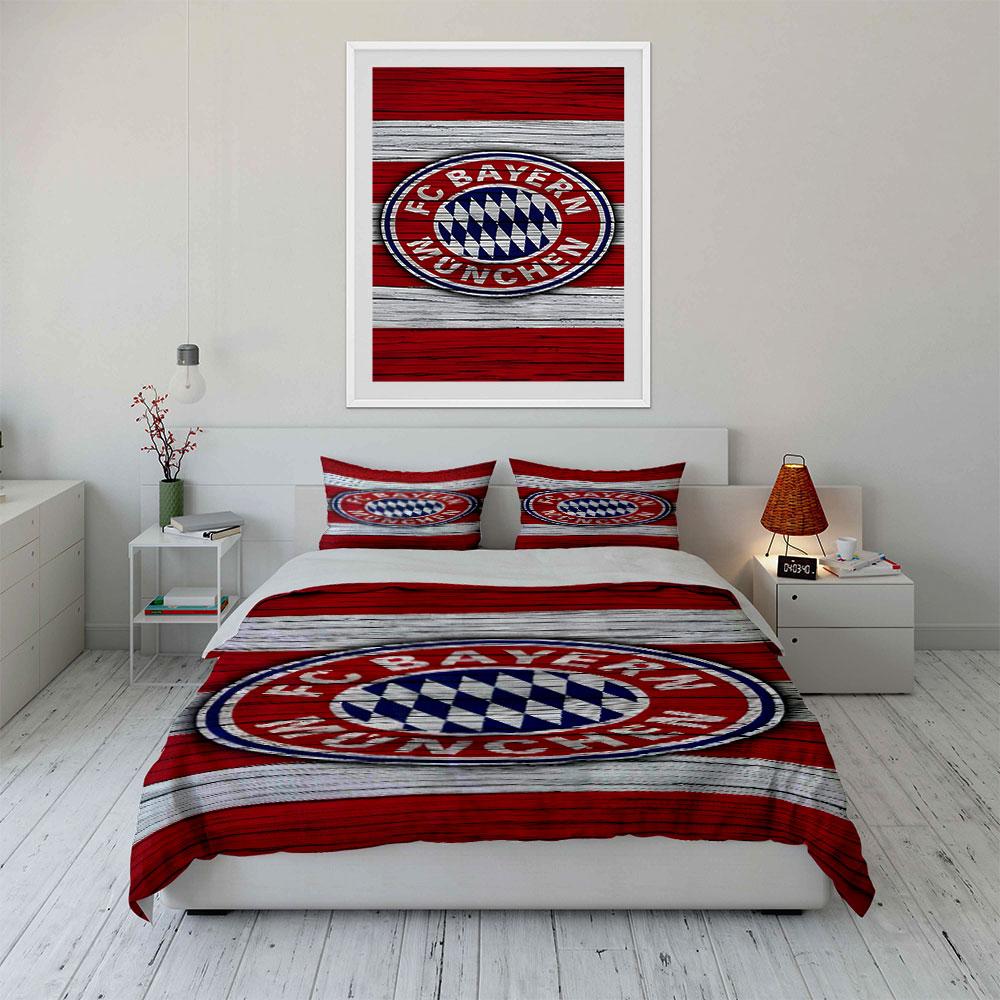 FC Bayern München logo. Bedding sets Duvet cover sets Duvet covers Pillowcases(1 * Duvet Cover 2 * Pillowcases without duvet insert)
