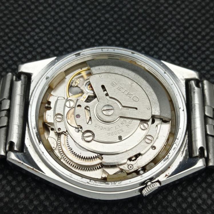 Б/У винтажные часы SEIKO 5 AUTOMATIC 6309A JAPAN MENS D/D BLUE WATCH 608c-a315403-9 SKU608c-a315403