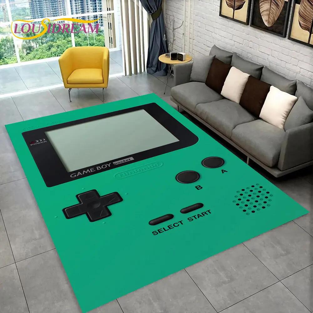 Коврик для игровой консоли Game Boy GBA в стиле ретро, ковер для дома, гостиной, детской спальни, дивана, коврика для двери, декора, нескользящий коврик для пола