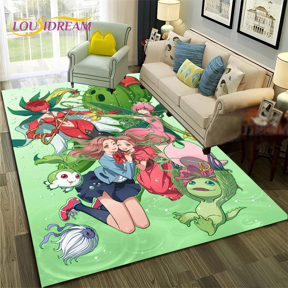 3D ковер с рисунком Digimon Adventure Monster для дома, гостиной, спальни, дивана, коврика, декор, детский коврик, нескользящий напольный коврик