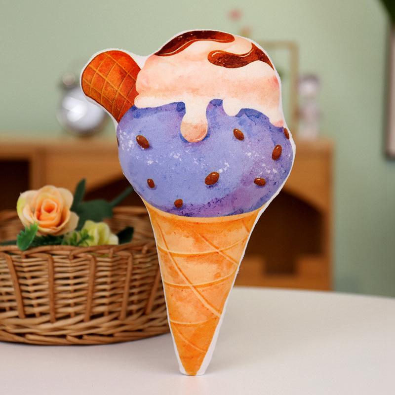 Имитация Милой Фруктовой Подушки-Мороженого Плюшевые Игрушки для Девочек Диванные Подушки Домашние Украшения Детские Подарки