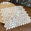 Shell Mosaic Tile Natural White Mother of Pearl Wall for Kitchen Backsplash Bathroom Tiles Decoration Crafts Materials