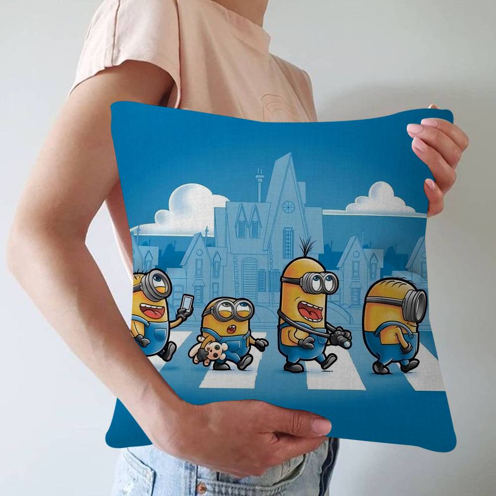 Classic Movie M-Minion Yellow Banana Cushion Cover Decorative Pillow Sofa Home Decor Case Pillow Cases