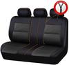 Car Seat Covers Full Set Universal PU Leather Diamond Lattice Styling Waterproof