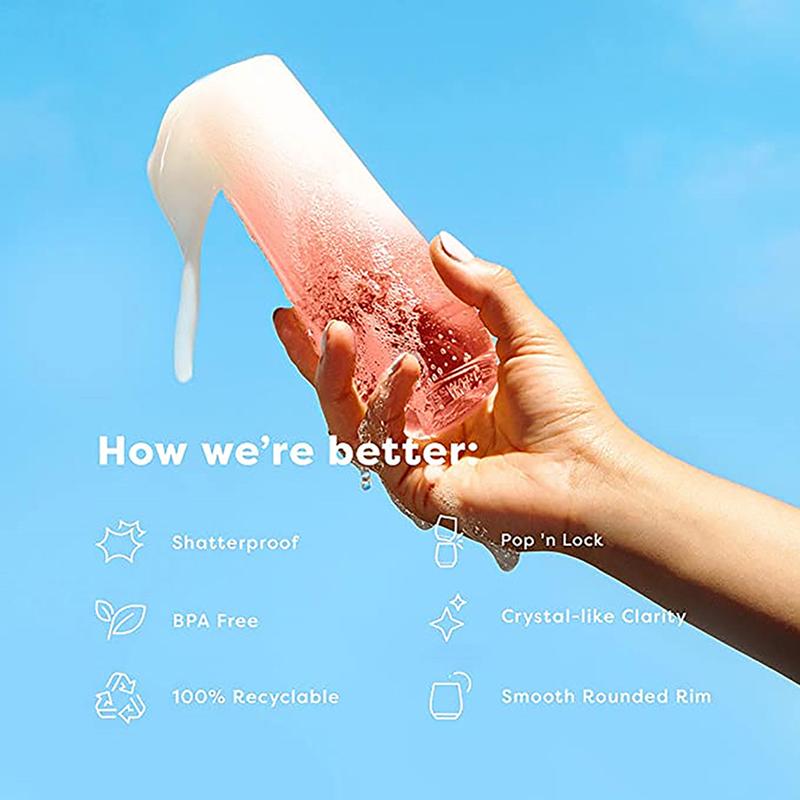 1Pc Champagne Glass Transparent Plastic Whiskey Glass Shatterproof Reusable Drink Cups For Wedding Party Bar Home Wine Glass