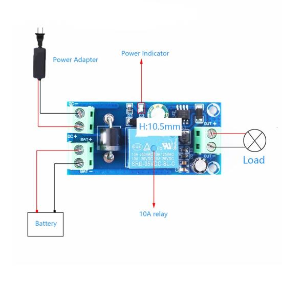 Module Board Automatic Switching UPS Power-OFF Protection Module 5V To 48V Control Board Electronic Accessory