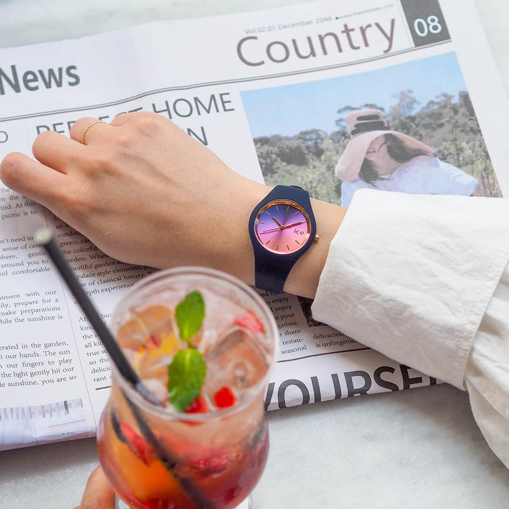 Авторизованный дистрибьютор Ice Watch Часы 020641 Ice Sunset ICE Sunset Night Pink Small [Ice-watch] Женские