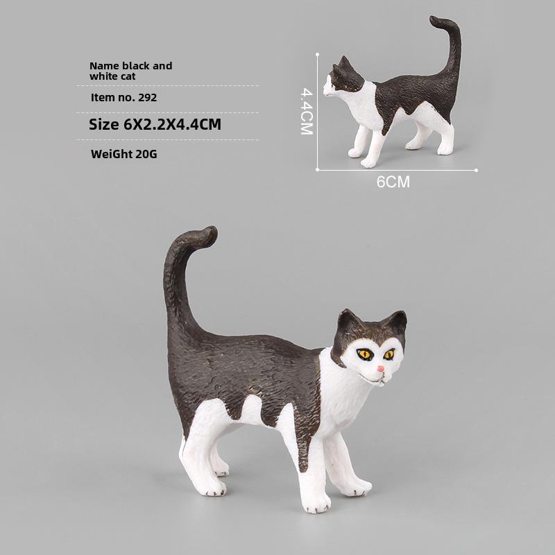 Детский набор игрушек «Черно-белый котенок» — китайские сельские украшения в виде кошечки