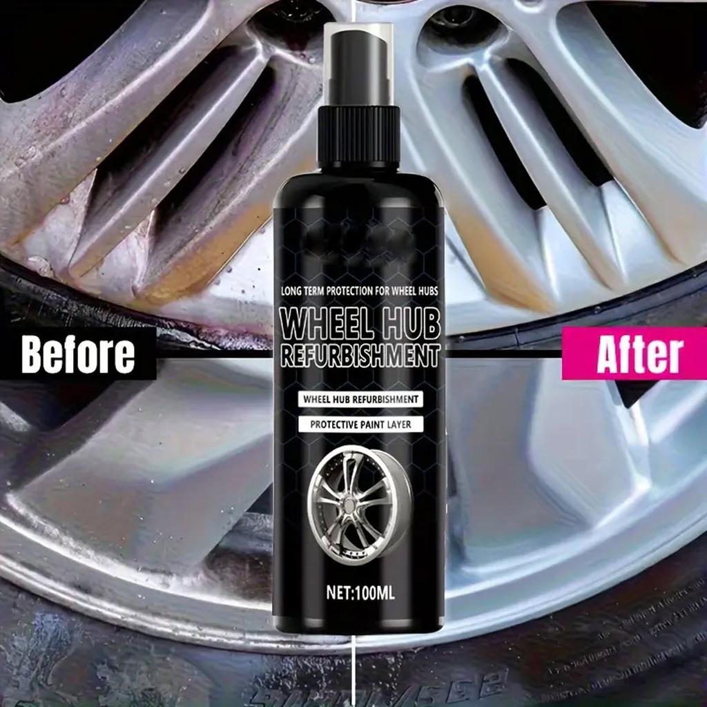 Iron Remover, Wheel Refurbishment Fluid, Remover, Paint And Dirt Cleaner For Ferrous Alloy And Steel Wheels