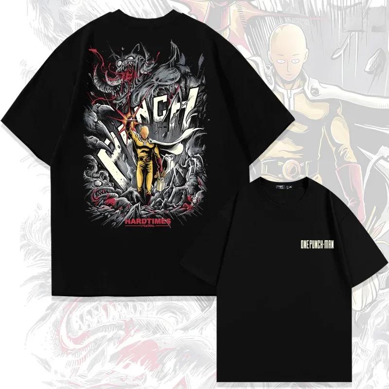 NEW One Punch Man Graphic T Shirts Y2k Top Streetwear Oversized Short Sleeve Sport Cotton Anime T Shirt Harajuku Men Clothing