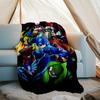 Cartoon Rockman Game Megaman2 printed throw blanket—lightweight,soft,warm;versatile blanket for all seasons—perfect as &air-conditioning throw,nap bla