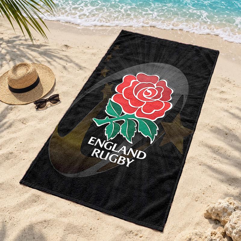 England rugby Microfiber Beach Towel Quick Dry Sand Free Lightweight Beach Towels for Travel Swimming Camping